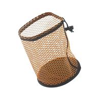 Golf Ball Mesh Drawstring Pouch, Lightweight Breathable Net Bag - Multipurpose Durable Storage Sack for Practice, Driving Range & All Golf Accessories(Orange,S)