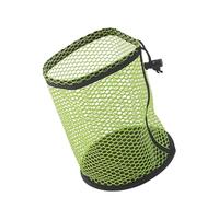 Golf Ball Mesh Drawstring Pouch, Lightweight Breathable Net Bag - Multipurpose Durable Storage Sack for Practice, Driving Range & All Golf Accessories(Green,L)