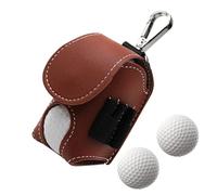 Golf Ball mesh Waist Bag Leather Tee Organizer, Storage Bags Pocket | Goelf Tee Caddy Pouch for Friends Family Or Golfs Lovers Metal Metal LobstLobster Claw Clip for Valuables and Golf Accessories