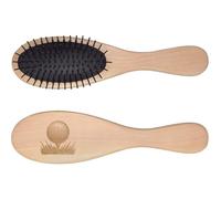 'Golf Ball On Tee' Wooden Hairbrush (HA00055444)
