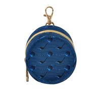 Golf Ball Pattern Navy Blue Baby Boy Pacifier Case with Zipper and Clip Coin Purse Wallet, Neutral Baby Items case para chupete de