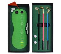 Golf Ball Pen, Golf Pens - Table Golf Pen Set Including Putting Green, Flag, 3 Golf Club Pens and 2 Balls, Golf Table Golf for Dad