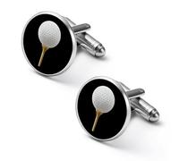 Golf Ball Personalized Cufflinks for Men Classic Business Wedding Shirt Cuff Links Gifts 0.7" 0.8"