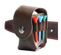 Golf Ball Pouch Tee Holder - Waist Bag for Tees, Ball and Divot Tools, Sports Golf Accessories for Practice & Play | Holds Compact Tee and Ball Carrier, 2 Golf Balls, 3 Tees and 1 Divot Repair Tool