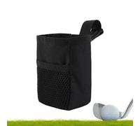 Golf Ball Pouch with Hook -Simplified Ball Retrieval, Adhesive Opening