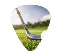 Golf Ball Print Guitar Pick Comfortable Feel, Clear Sound, Multiple Thicknesses For Varied Tones