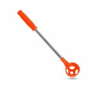 Golf Ball Retriever Telescopic Picker Tool With Stainless Steel Shaft And Compact Retractable Design Lightweight Build For Reaching Hard Areas suitable for adults and youth on the course, Orange