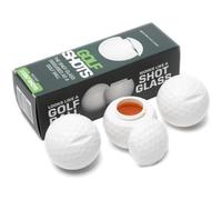 Golf Ball Shot Glasses - Whiskey Glasses with Golf Ball Shape, 1.5 oz, 3-Pack, Multicolor, ABS Material