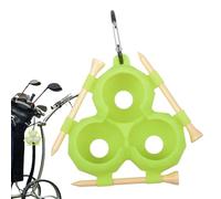 Golf Ball Silicone Cover, Golf Tee Silicone Carry Bag with Buckle, Easy Attachment Club Bag Accessory, Sturdy 3-Balls Protective Sleeve, Portable Gear, Ball Carrier for Man Woman