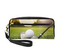 Golf Ball Small Cosmetic Bag,Portable Cute Travel Makeup Bag for Women Makeup Brush Organizer Pouch
