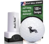 Golf Ball Stamp, Self-Inking Golf Ball Stamper, Golf Ball Marker, Reusable Golf Ball Marking Tool to Identify Golf Balls, Golfer Gift, Golfing Accessories for Men and Women, (Wiener Dog)