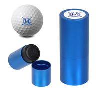 Golf Ball Stamp - Self-Inking Marker - Quick-Dry Permanent Marking Tool, No Leaks or Refills, Reusable & Waterproof Golfing Stamper - Ideal Gift for Golfers, Dads, Retirement(Letter M)
