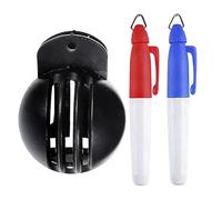 Golf Ball Stencil | with Pens Smooth Writing Stamp - Golf Ball Stamp Marking Tool | for Beginner Player Outdoor Club Course Green Sports Game Exercise Practice Training Putting