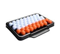 Golf Ball Storage Box 43x32 5cm - 50 Organizer | Holder Box | Indoor & Outdoor Training | Sturdy PVC Golf Ball Shell | Stazio