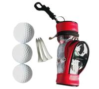 Golf Ball Storage - Durable Tee Holder Pouch, Lightweight Sports Bag | Long Lasting Use Golf Ball Keeper, Compact Outdoor Organizer, Belt Clip Case, Course Equipment Carrier, Golfing Gear Holder