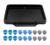Golf Ball Trays, Light And Small Golf Ball Tray Artificial Turf Mat with Rubber Base for Indoor Outdoor Golf Practice, Driving Range Training Aid for Men Women