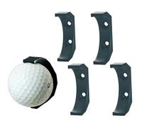 Golf Ball Wall Mount, 4 Pack, Minimalist Design, Golf Ball Display, Golfer Gift, Golfing Gift Idea, Golf Course Ball Mount, Black, Made in Texas, 4 pcs