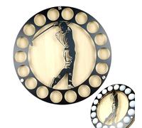 Golf Ball Wall Shelf - Stylish Display Cabinet, Round Mount Rack | Decorative Case for Golfers, Elegant Living Room Decor, Durable Creative Showcasing Balls, Ideal Enthusiasts and Collectors