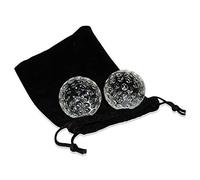 Golf Ball Whiskey Chillers & Pouch | Golf Gift Set | Glass Whiskey Stones for Chilling Vodka, Whiskey & Scotch | By Jem Glass