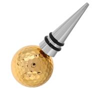 Golf Ball Wine Stopper Golden Metal Bottle Stopper