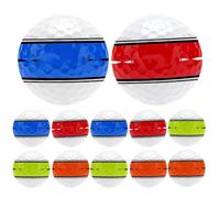 Golf Balls - 12 Golf Training Balls | Ideal for Practice and Play | Assorted Ball | Sports Accessories with 360 Degree Orbital Putter Sight System, Aid