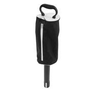 Golf Balls Pickup Bag, Golf Ball Retriever with Detachable Plastic Tube Rubber Handle Hold Up to 80 Balls, Pocket Shagger Storage Bag Golf Ball Shag Bag for Outdoor Golf Practice Training(Black)