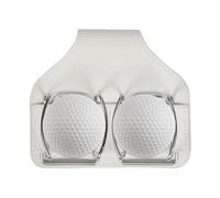 Golf Balls - Portable PU Leather Slider with Removable Waist Clip - Golf Tee Bag for Women, Men, Practice on the Course, Travel and Tournaments