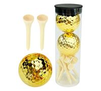 Golf Balls & Tees Set, Golf Training Balls - Practice Golf Tee & Golf Ball Set | High Energy Elastic Core Golf Equipment for Golf Mats and Drives