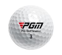 Golf Balls - Triple Layer Golf Practice Ball for Training, Durable Titanium Sarin Shell Golfs Competition Ball with High Elastic Rubber Core, 42.7mm White 3-Layer GolfBall for Beginners & Players