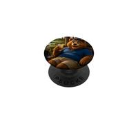 Golf Bear Funny Golfer Golf Lover Golfing Shirt PopSockets Adhesive PopGrip