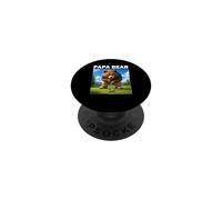 Golf Bear Funny Golfer Golf Lover Golfing Shirt PopSockets Adhesive PopGrip