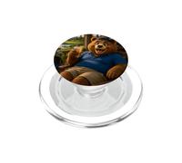 Golf Bear Funny Golfer Golf Lover Golfing Shirt PopSockets PopGrip for MagSafe