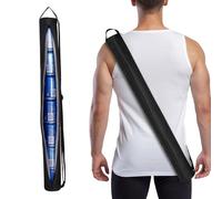 Golf Beer Cooler Sleeve Bag - 7 Can Insulated Beverages Cooler Tube with Adjustable Shoulder Strap, Leakproof Beverage Storage Case, Funny Golf Gifts for Men Beer Lovers Father (Black)