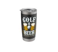 Golf & Beer That's why I'm here - Funny Golfing Stainless Steel Insulated Tumbler