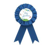 Golf Big Brother Badge Pin, Golf Brother to Be Button Pin, Blue Rosette Let's Partee Birthday Boy Award Ribbon Button for Boys, Sport Themed Baby Shower/1st Birthday Party Supplies