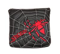 Golf Big Mallet Putter Head Cover Heel-Shaft Square Headcovers Magnet Closure Club Protector Fits for TaylorMade Spider X EX TOUR (Black)