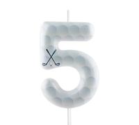 Golf Birthday Candles 5th Golf Themed Birthday Party Decorations, Funny Cake Topper Candles for Boys Girls Kids Sport-Theme Party Supplies