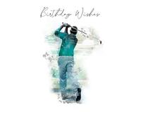 GOLF Birthday card from the 'Sports Monochrome' Range