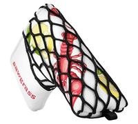 Golf Blade Ping-type Putter Head Cover Magnetic Closure Golf Club Protector Fit for Scotty Taylormade Odyssey White PU Leather Crayfish Net Design