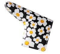 Golf Blade Putter Cover Mallet PU Leather for Golf Putter Club Protector fits All Putters Portable and Durable Color Black White Blue Red Pattern (Dark)