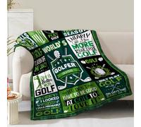 Golf Blanket Gifts for Men Dad Husband Boys Golfers Birthday Christmas Valentine Presents Golfing Theme Decor Home Bedroom Living Room Sofa Couch Soft Cozy Fleece Kids Adults Teen Women Throw 60"x50"