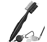 Golf Brush and Groove Cleaner - Ergonomic Cleaning Brush with Extendable Pull Strap - Sports Accessories for Golf Course Tournament Changing Room Indoor Training Bag