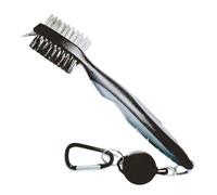 Golf Brush and Groove Cleaner Ergonomic Handle Cleaner with Retractable Pull Cord - Sports Accessories for Golf Course Tournament Changing Room Indoor Training Bag