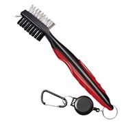 Golf Brush And Groove Cleaner,Heavy Duty Golf Ball Cleaner with Retractable Zip-line | Club Accessories for Driving Range Home Practice Outdoor Course Vacation
