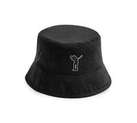 Golf Bucket Hat | Embroidered Golfer Sun Hat for Adults | Sports Apparel Headwear | Sand | s