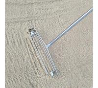 Golf Bunker Rake with Roller Design for Sand Traps, High Jump Pits, and Track Field Maintenance