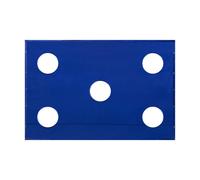 Golf Cage Target Practice Sheet 3m x 2m 5 x 38.5cm Holes Waterproof 210D Oxford Fabric 12 Bungee Cords Lightweight Portable Blue Outdoor Indoor Monster Shop