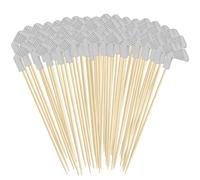 Golf Cake Topper - Multipurpose Cocktail Picks, Standard Cupcake Size with Themed Icons, Natural Wood and Paper Material, Versatile Party Decoration, for Sandwiches Drinks Appetizers