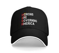 Golf Cap Morons are Governing America Peak Cap Classic Sun Visor Hat Breathable Trucker Hat for Outdoor Running Gym