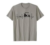 Golf Cart Art ECG For Golf Lover And Player Men And Women T-Shirt